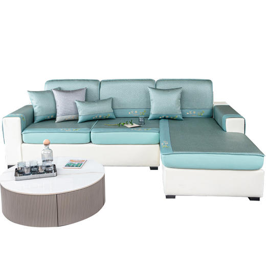 夏季艾草驱蚊冰藤沙发席  纵享22℃清凉夏日沙发罩 商品图4