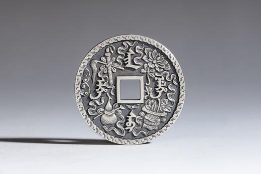 矩德泉坊 纯银手作    吉祥安康暗八仙（4.2厘米版）607 商品图1