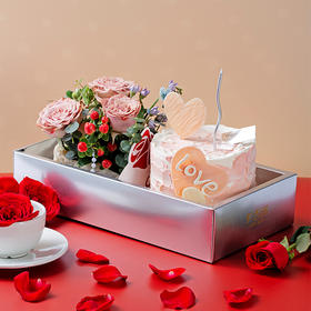 【立减30元】遇见爱情520鲜花蛋糕礼盒/三环内免费配送