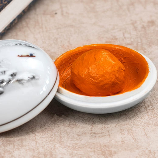 【庆学堂】仿古/朱砂/黄磦/金色印泥 书画专用 篆刻印泥 商品图1