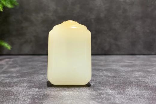 【御珠宫坊】糖羊脂白玉无事牌 商品图0