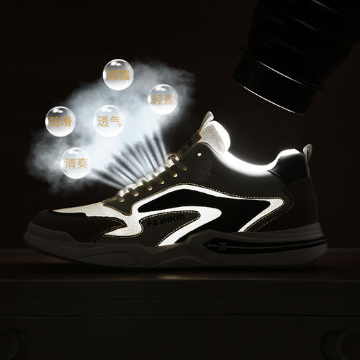 增高鞋男6CM夏季透气休闲运动鞋隐形内增高男鞋舒适内增高鞋春夏 商品图1