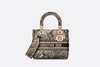 【欧洲专柜直邮】DIOR 迪奥 女士新品中号 LADY D-LITE 手袋 米色Voyage 茹伊印花刺绣手袋 M0565OEUP_M88E 商品缩略图0
