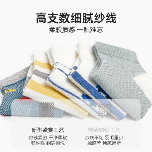 【超妈】旭威儿童夏天袜子春夏季薄款透气男童女童网眼中短筒袜男宝宝小女孩薄棉夏季袜 商品图4