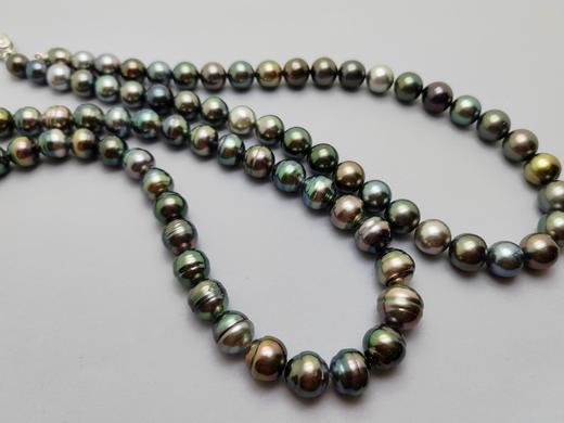 大溪地黑珍珠项链两条 商品图4