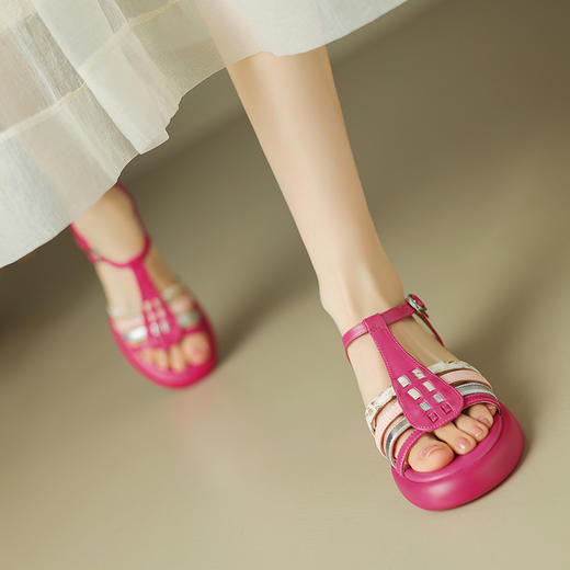 超轻百搭，里外全头层皮舒适简约休闲凉鞋ZYY-A430 商品图2