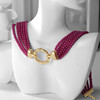 Retro Chic 意大利复古创意饰品 复古珠链项链（玫瑰红） 商品缩略图3