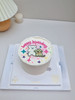 1027CAKE |  手绘蛋糕  双人手绘 动物 周年纪念 线条狗 商品缩略图1