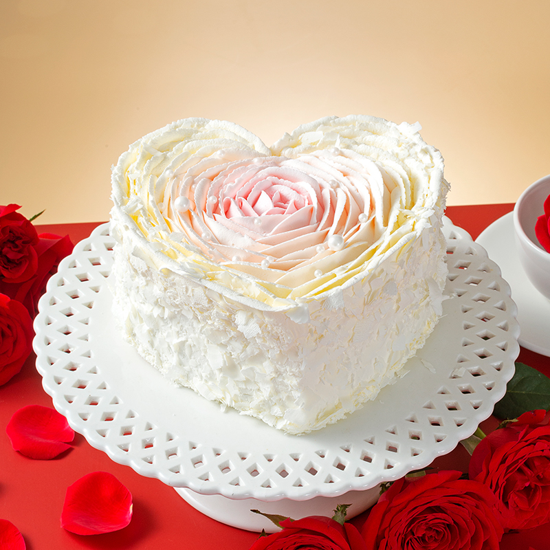 一心一意表白纪念日蛋糕