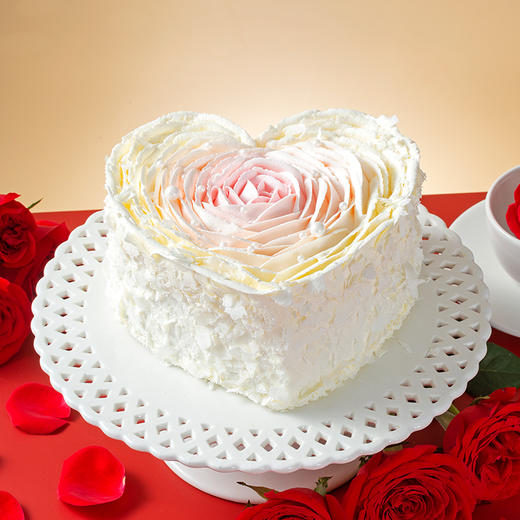 一心一意表白纪念日蛋糕 商品图0