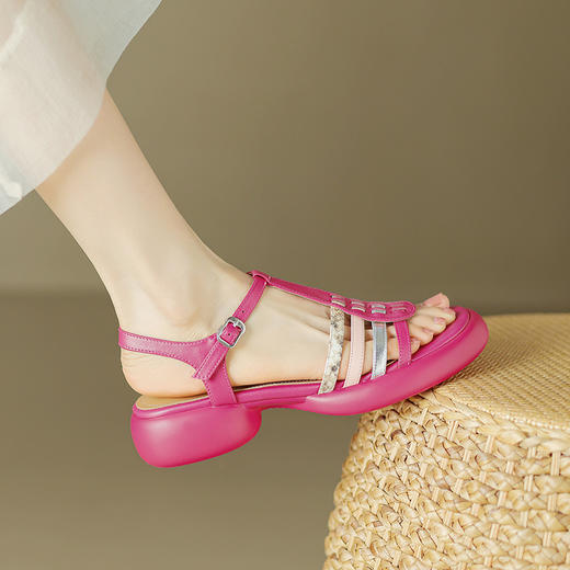 超轻百搭，里外全头层皮舒适简约休闲凉鞋ZYY-A430 商品图4