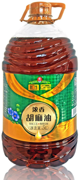 【宁夏日报推荐】浓香胡麻油5L/桶【包邮】