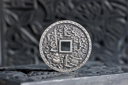 矩德泉坊 纯银手作    国泰民安暗八仙（4.2厘米版）610 商品图4