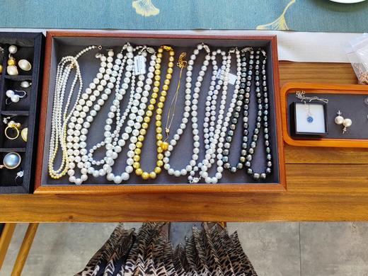 7.5-8mm 蓝玫瑰海水珍珠项链 商品图6