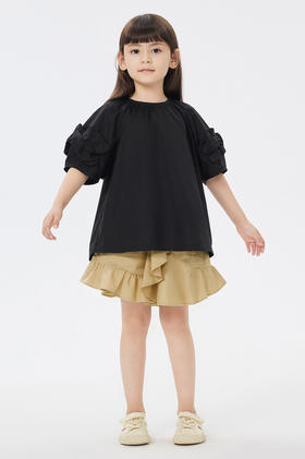 jnby  23年夏款  全棉薄纱裙裤短裤  1N6E13940