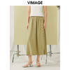 VIMAGE纬漫纪夏季新款时尚气质高腰显瘦舒适半身裙V1906521 商品缩略图0