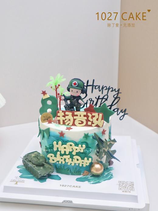 1027CAKE | 特种兵 主题 迷彩 坦克 警察 英雄 商品图1
