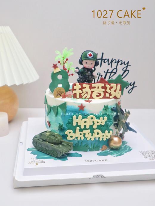 1027CAKE | 特种兵 主题 迷彩 坦克 警察 英雄 商品图2
