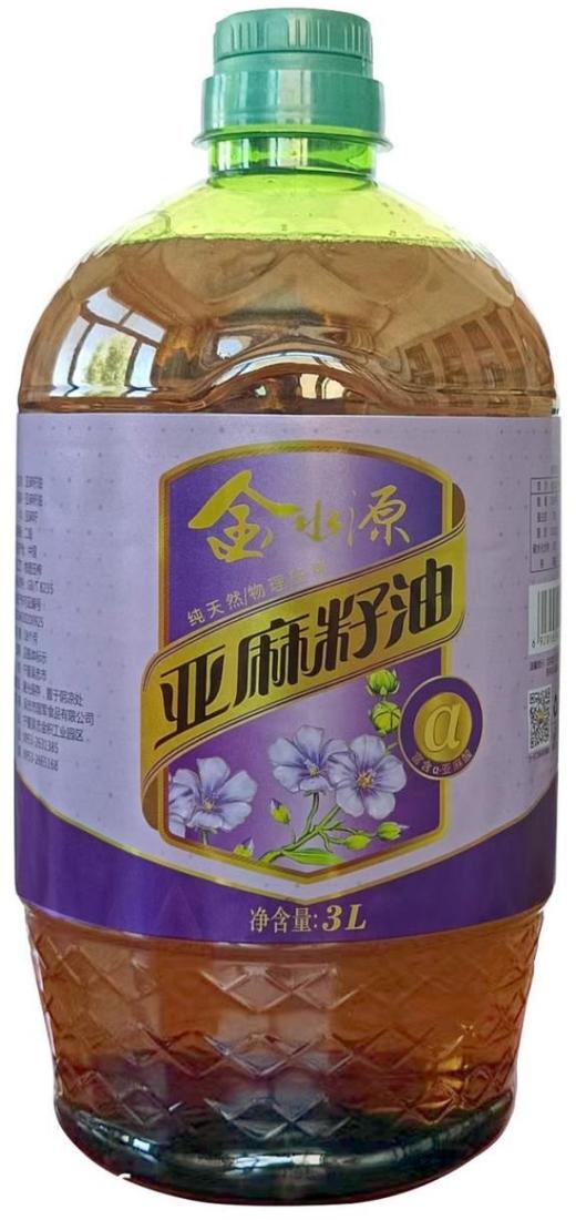 【宁夏日报推荐】金水源亚麻籽油3L/桶 商品图0