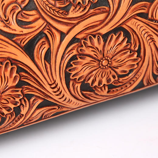 深山集市 黑素雕刻手提包 商品图4