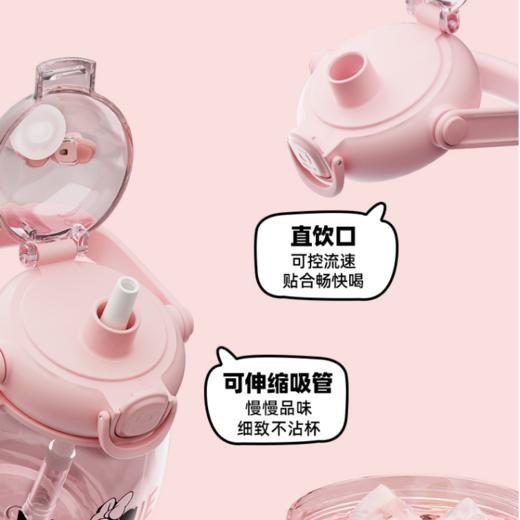 格沵（germ）迪士尼联名高颜值吸管水杯儿童学生运动水壶夏季大肚杯子1000ml【不支持补差，非质量问题不退不换】S 商品图3