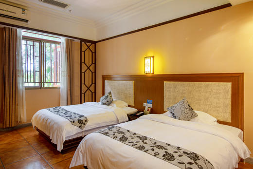 【唐宫四合院】皇家SPA酒店 带庭院私家温泉池四房一厅套房（海棠汤/莲花汤/桂花汤） 商品图9