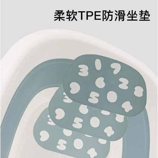 婴儿洗澡盆抑菌智能感温可折叠宝宝浴盆新生儿家用大号儿童浴桶 商品图3
