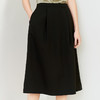 【黑色中长款半裙】23年春夏新品女士中长款半裙黑色纯色百搭半身裙子 商品缩略图2