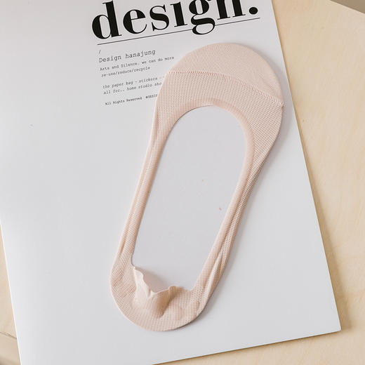 23春夏新品网眼透气任意剪棉拼防顶破隐形船袜后跟硅胶女士浅口袜_HLY 商品图6