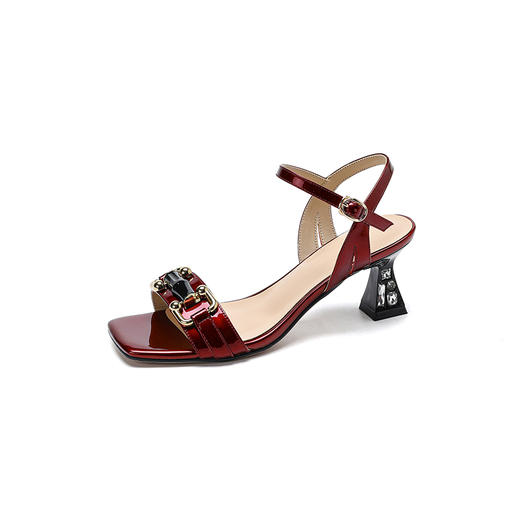 时尚百搭，配裙子一字带高跟凉鞋JZ215 商品图13