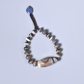 西亚高古缠丝玛瑙“千眼花”手串