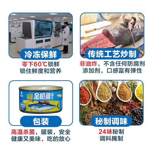 壮元海 油浸金枪鱼罐头 185g/罐*6罐/12罐 商品图1