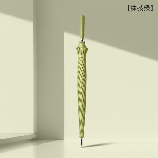 【加大伞面！24k抗风暴雨伞】日系24骨长柄雨伞，加大不湿身，三层防雨，皮质手柄，符合人体工学，久持不累，方便出门携带，大号双人加固直杆伞男女 商品图6