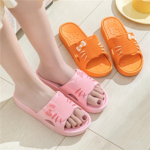 「数款可选！加厚鞋底」夏季拖鞋女士厚底凉拖鞋 高跟休闲一字拖室内耐滑洗澡浴室居家拖鞋 商品图4