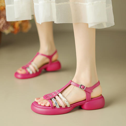 超轻百搭，里外全头层皮舒适简约休闲凉鞋ZYY-A430 商品图1