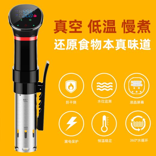 【单独发货】牛排低温慢煮机 整套装 6L水箱 10个真空袋 1个气泵 2个夹子 商品图2