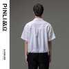 PINLI品立夏季新款男士古巴领短袖衬衫宽松纯色休闲衬衣上衣B232113060 商品缩略图3