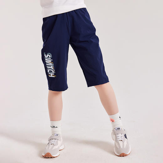 【多美乐】【超吸湿排汗 速干】龙之涵 吸湿排汗字母印七分短裤 中大童运动七分裤 婴幼儿A类标准 商品图10