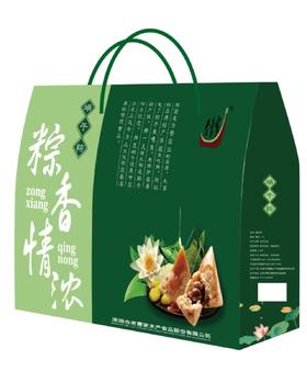 老曹家粽香情浓粽子礼盒6袋（清水粽+豆沙粽+菱角粽+鱼粽+肉粽+莲子粽）