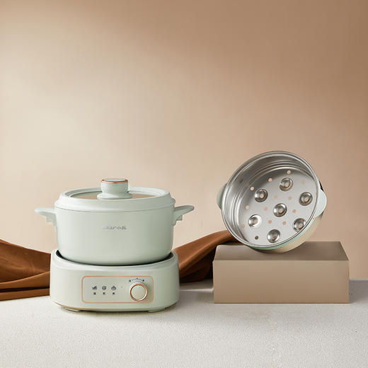 【小程序】小熊电热火锅 DHG-D25G2 浅绿色 430蒸笼 商品图1