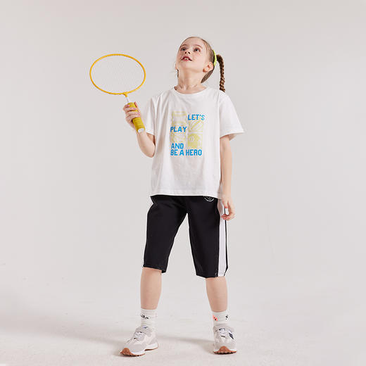 【多美乐】【超吸湿排汗 速干】龙之涵 中大童吸湿排汗撞边七分短裤 23年夏季新款休闲运动裤 婴幼儿A类标准 商品图9