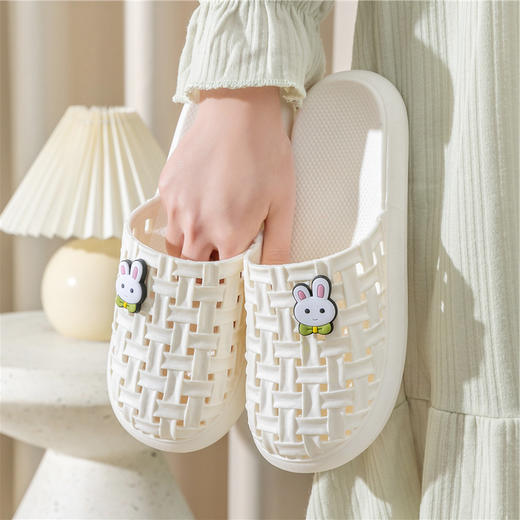 「五色可选！软萌兔款」夏季包头凉拖鞋 女士浴室家居室内外穿耐滑拖鞋 商品图2