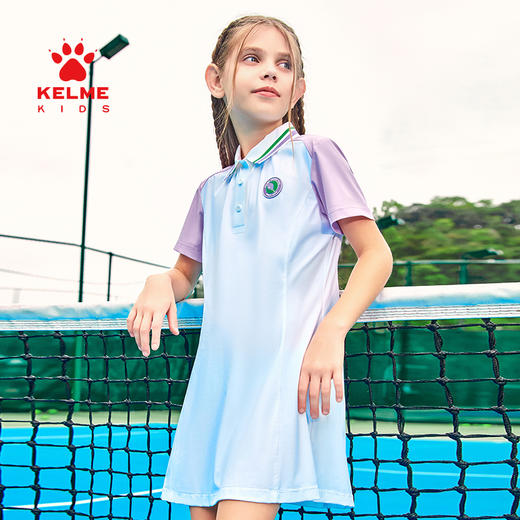 KELME卡尔美针织连衣裙年翻领网球运动公主裙 商品图4