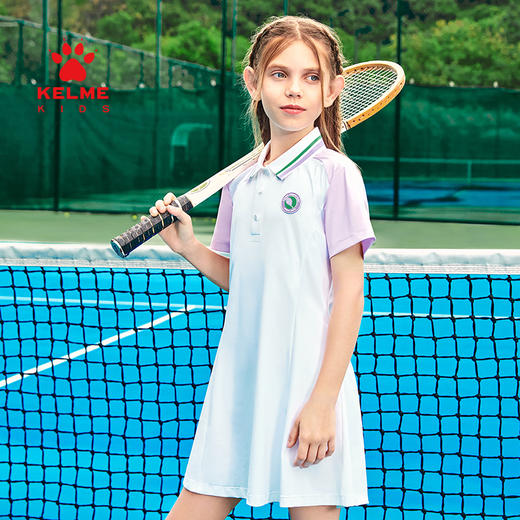 KELME卡尔美针织连衣裙年翻领网球运动公主裙 商品图2