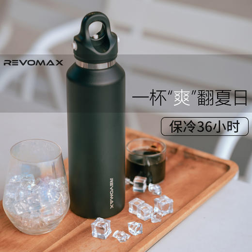 【抖音爆款系列】Revomax锐虎单手一秒杯保温杯  便携出游运动户外 商品图1