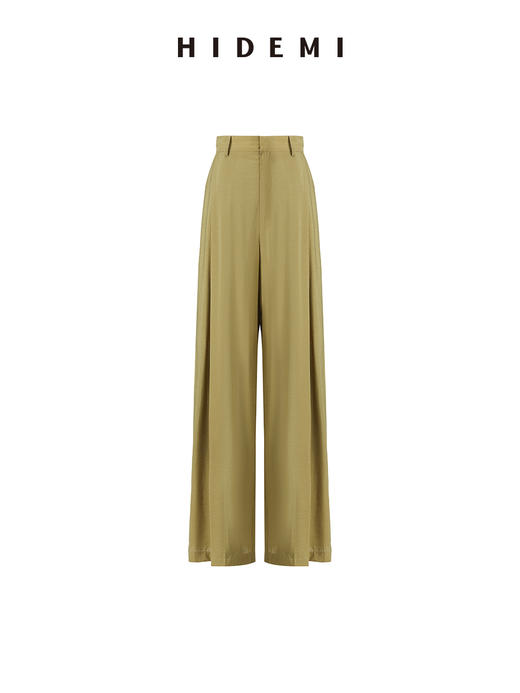 HIDEMI极简v领廓形可拆卸腰带设计感套装 上衣/阔腿裤 商品图8