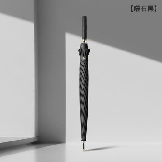 【加大伞面！24k抗风暴雨伞】日系24骨长柄雨伞，加大不湿身，三层防雨，皮质手柄，符合人体工学，久持不累，方便出门携带，大号双人加固直杆伞男女 商品图5