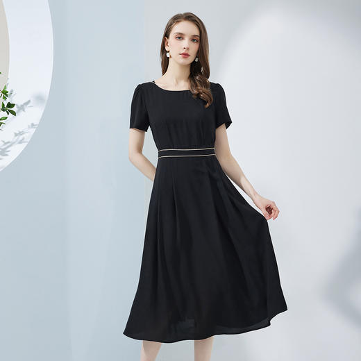 NF8N2斯尔丽瑟俪2023夏季新款撞色A摆显瘦法式浪漫显瘦显高的连衣裙 商品图0