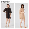 oldcolour2023夏季新款纯棉法式网纱拼接宽松短款连衣裙O24101438 商品缩略图2