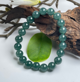翡翠手串-蓝水单圈圆珠
